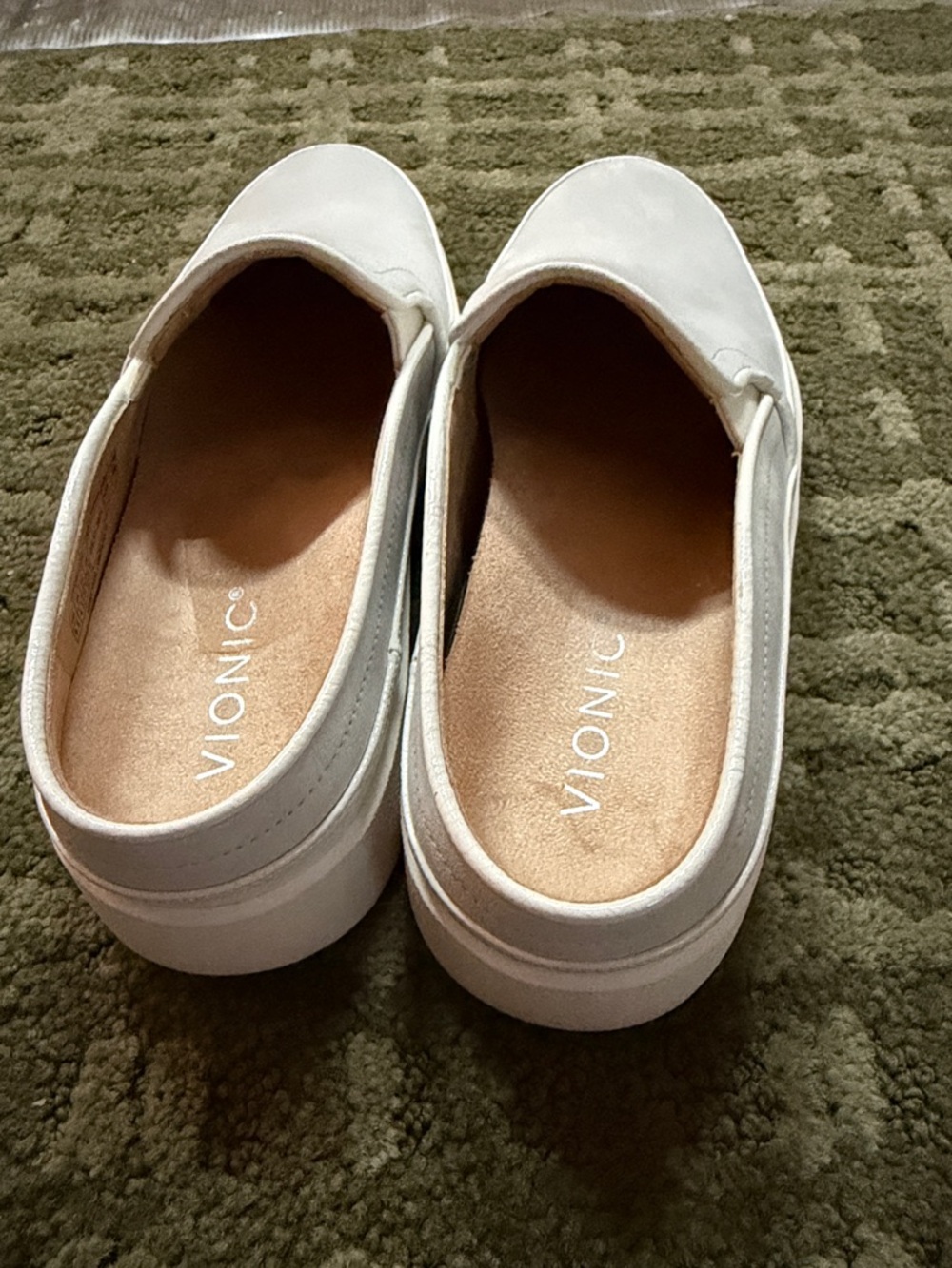 Vionic Effortless Orthotic Arch Support Slip On Mule/Clog Glacier White Sz 6.5 - Picture 4 of 6